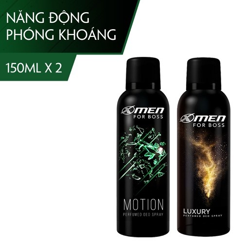 Xịt khử mùi XMen For Boss Motion /Luxury 150ml