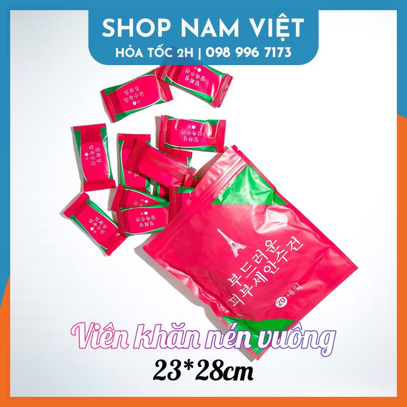 Khăn Giấy Nén Hàn Quốc Kiểu Viên Kẹo (lẻ 1 viên)