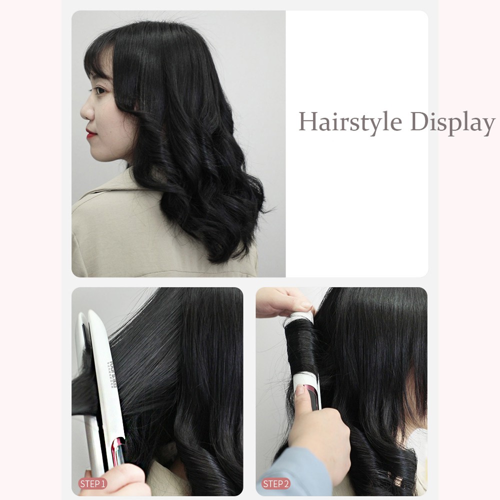 Máy ép duỗi tóc, là tóc, uốn xoăn tóc Hàn Quốc Koremi cao cấp duỗi tóc 2 trong 1 cao cấp kiểu Hàn Quốc