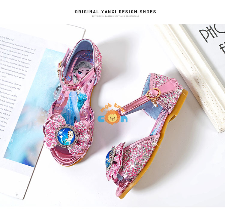 Giày sandal công chúa elsa cho bé gái 3-9 tuổi