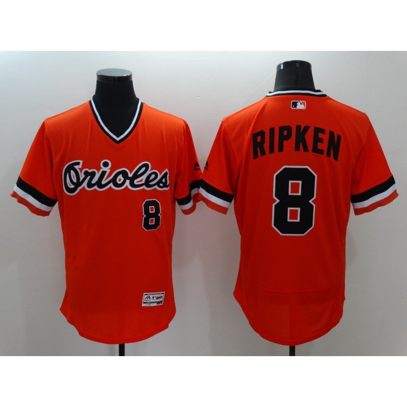 22/23 Top quality MLB Baltimore Orioles 8 Cal Ripken Jr. White Black Orange Grey Elite Baseball Jersey