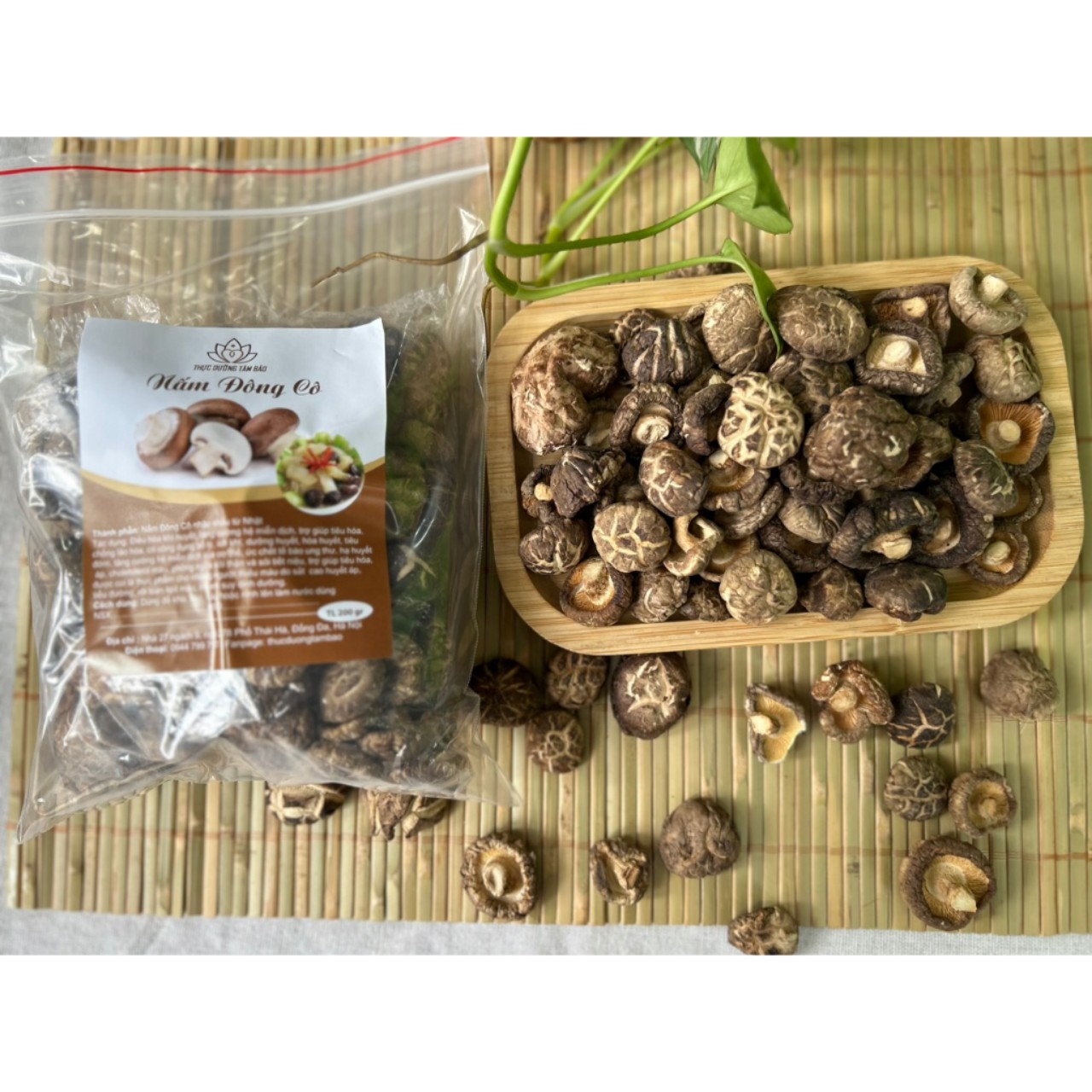 Nấm đông cô khô Nhật Bản, 200g