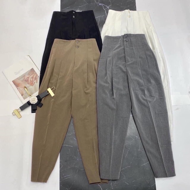 Quần baggy cạp liền 2 khuy