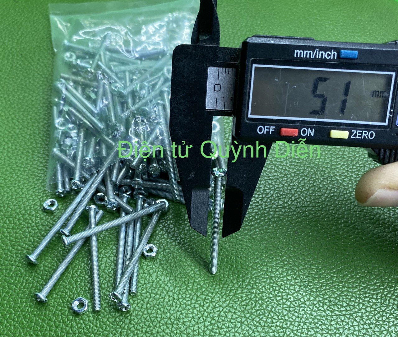 Ốc vít tán M3 3ly dài 4cm ( túi 200g ) 90 con
