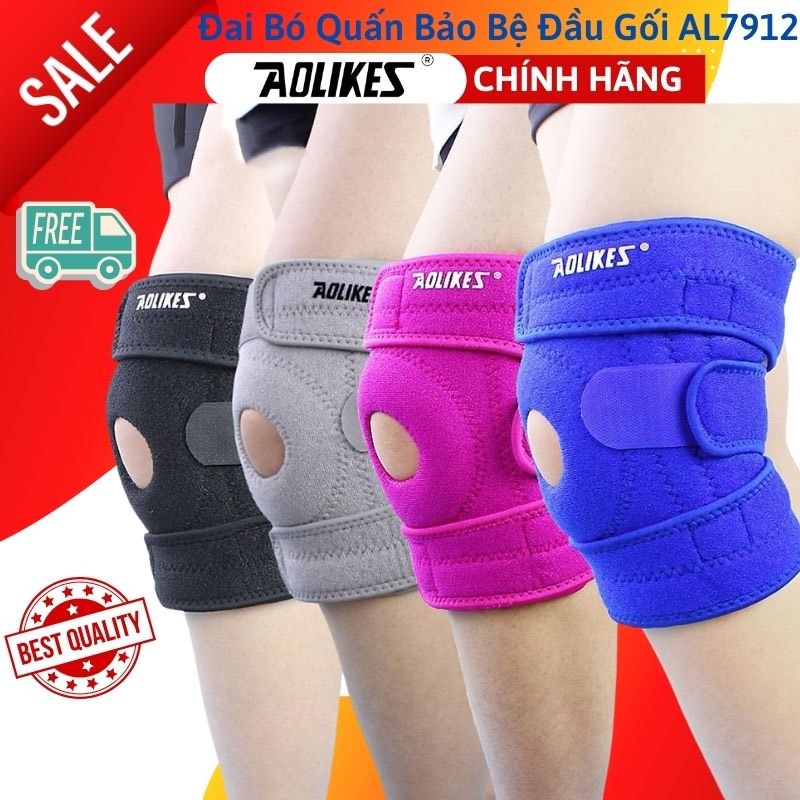 Đai bó quấn bảo bệ đầu gối thể thao cao cấp al7912 7912 chính hãng aolikes