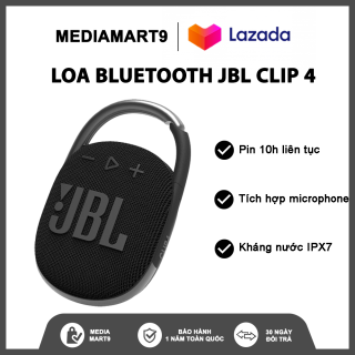 Loa Bluetooth JBL Clip 4 - Loa Nghe Nhạc Công Suất Lớn 5W - Loa Bluetooth Bass Mạnh - Kháng Nước và Bụi IP67 - Chơi Nhạc 10h - Móc Treo Đa Năng -, Chất Chơi - Kết Nối Nhanh Chóng Bluetooth 5.1, Pin Trâu,Kiểu Dang Phong Cách ,Di Động. thumbnail