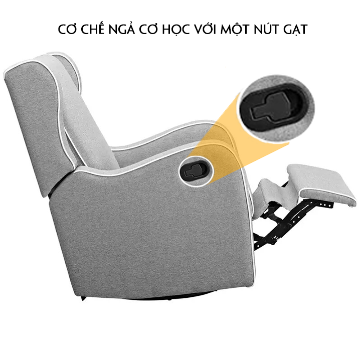 Ghế sofa đơn thư giãn xoay 360 độ