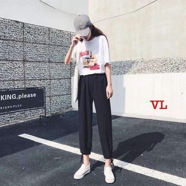 Quần ống suông dây rút BLA0719