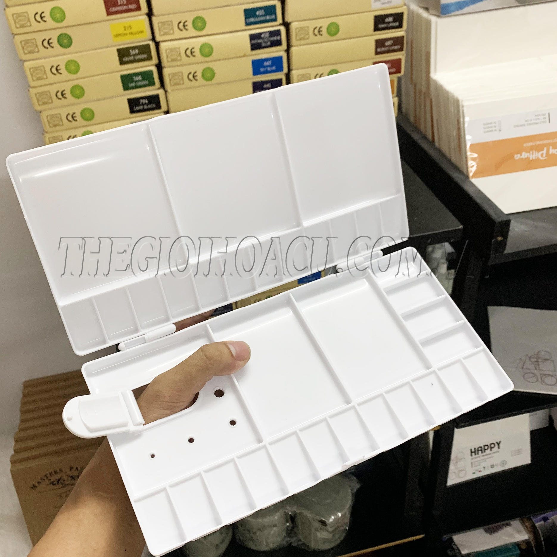 Bảng Palette Khay Pha màu nhựa cao cấp