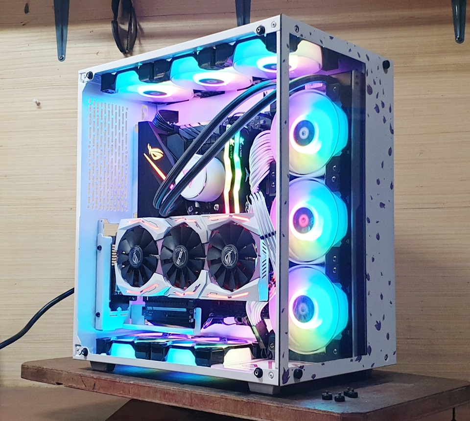 [HCM]Bộ kit 3 Quạt Fan Case 12cm ID-Cooling DF-12025 ARGB TRIO ĐEN | TRẮNG SNOW EDITION - Hiệu ứng led ARGB đẹp hiệu năng tốt hub remote không dây