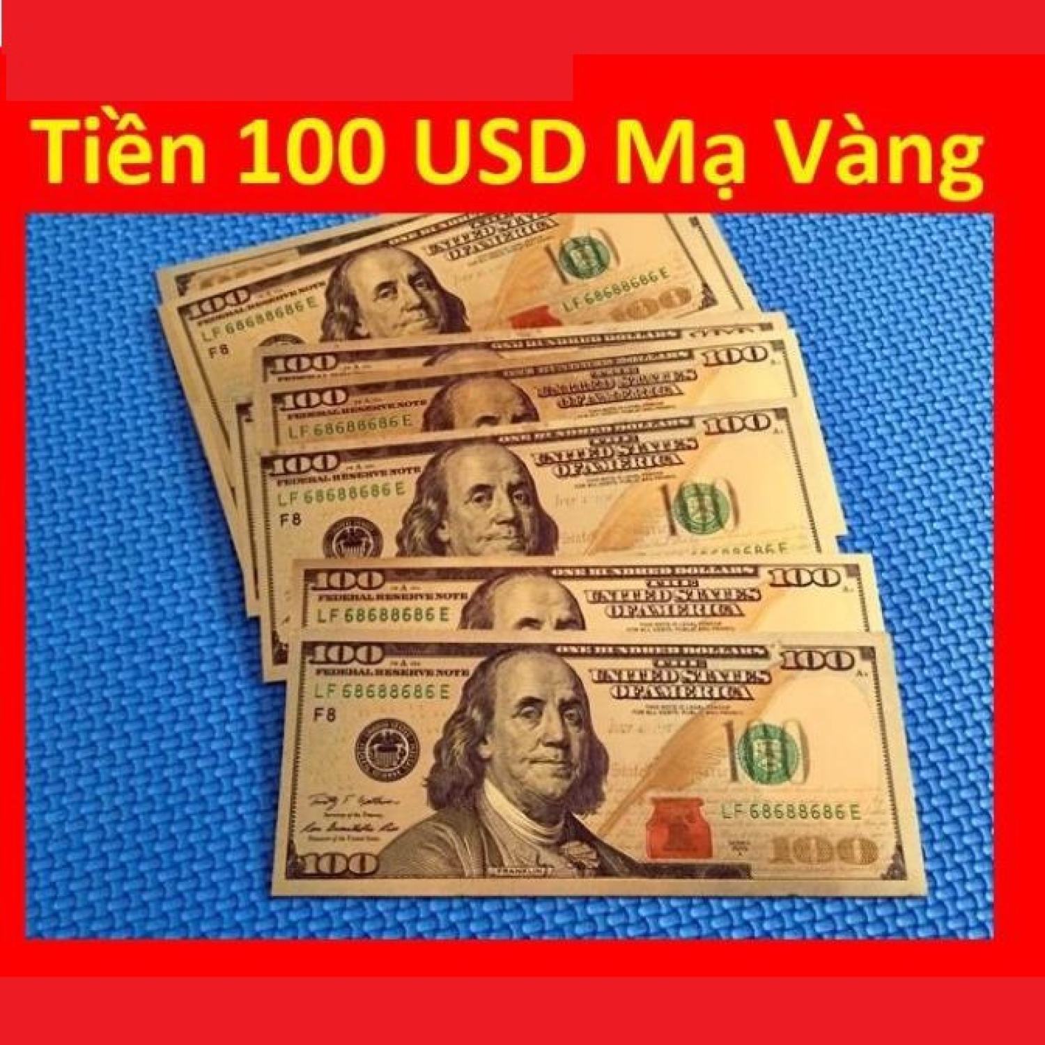 {SALE KHỦNG} tơ` 2USD Mạ Vàng Plastic làm quà lưu niệm {siêu rẻ}