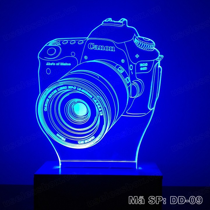 Đèn ngủ 3D hình máy ảnh Canon