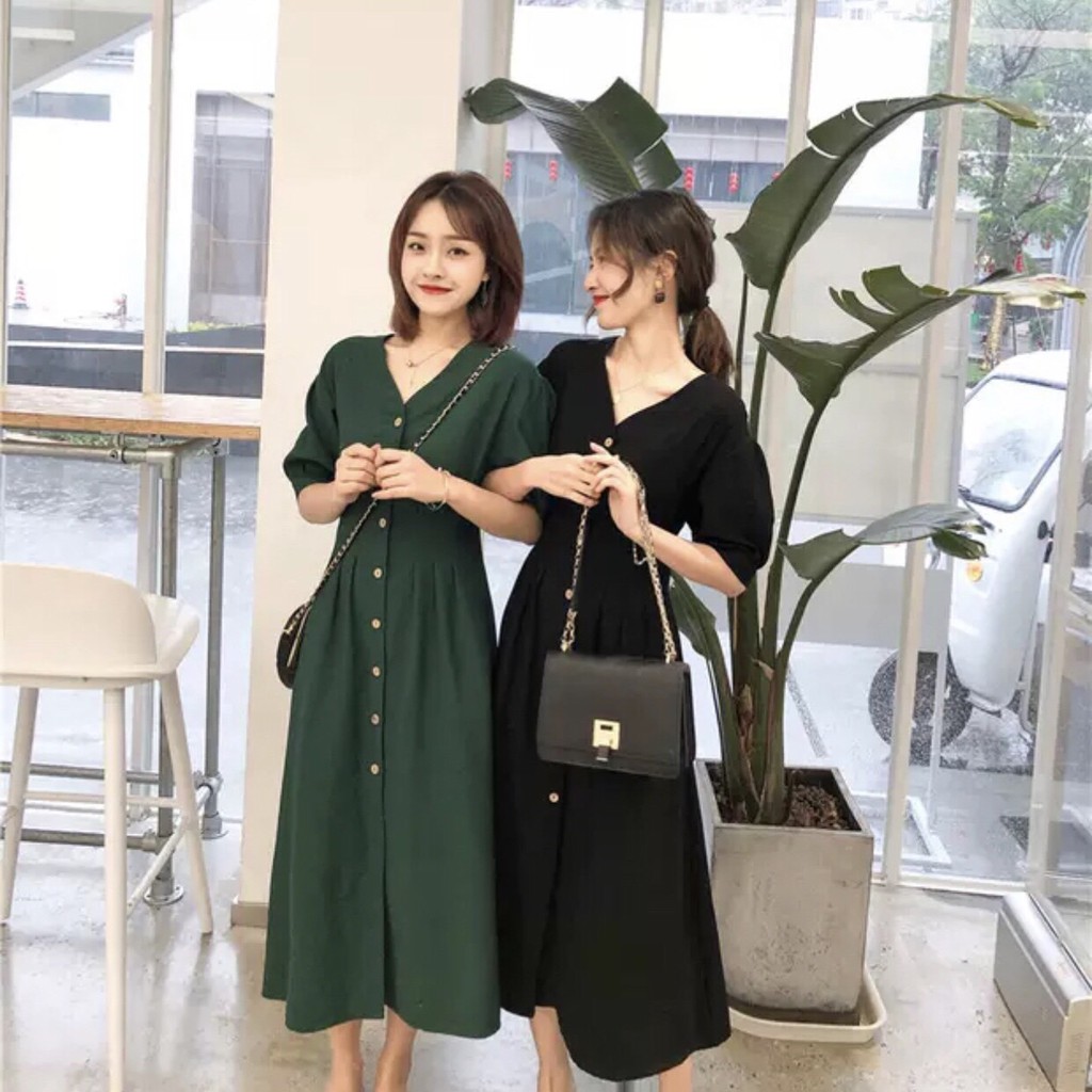 Mdi Sleeveless Dress V-neck Shirt 2 Colors - DX315