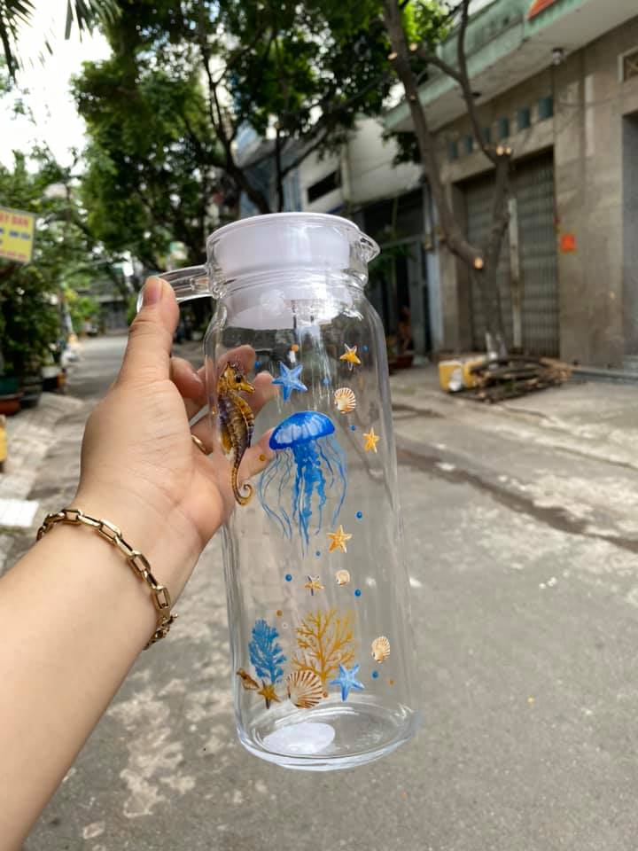 Bộ 1 bình + 1  ly thuỷ tinh quà Unilever