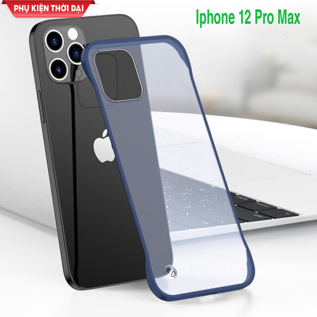 Ốp lưng Iphone 12 Pro Max nhám mờ siêu mỏng chống bám mồ hôi bám bẩn