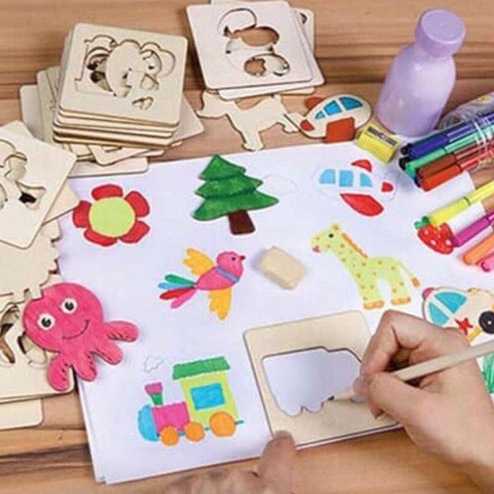 Bộ Khuôn Gỗ Vẽ Tranh Cho Bé