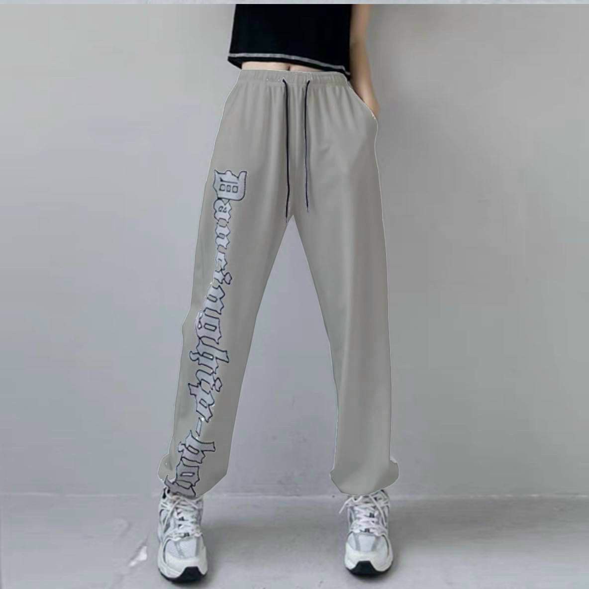 Quần Jogger Thun Nỉ Hình In Chữ Graffiti Cực Chất
