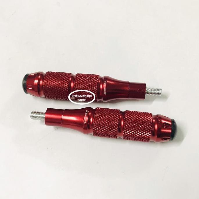 Gù Chống Đổ CNC Đầu Cao Su gắn mọi loại Xe Máy (màu Đỏ) 01