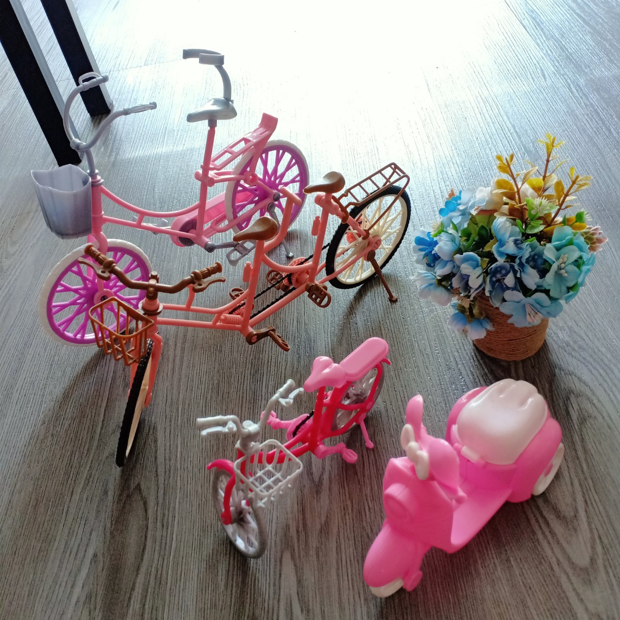 Đồ chơi búp bê - xe đạp cho búp bê barbie size 30cm