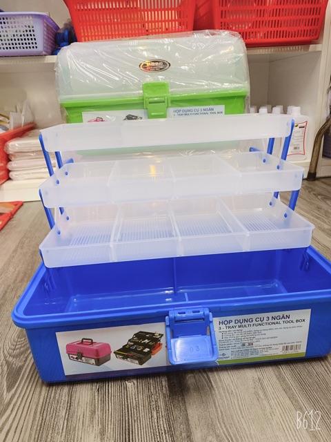 cốp nhựa loại nhỏ dùng cho nail và trang điểm