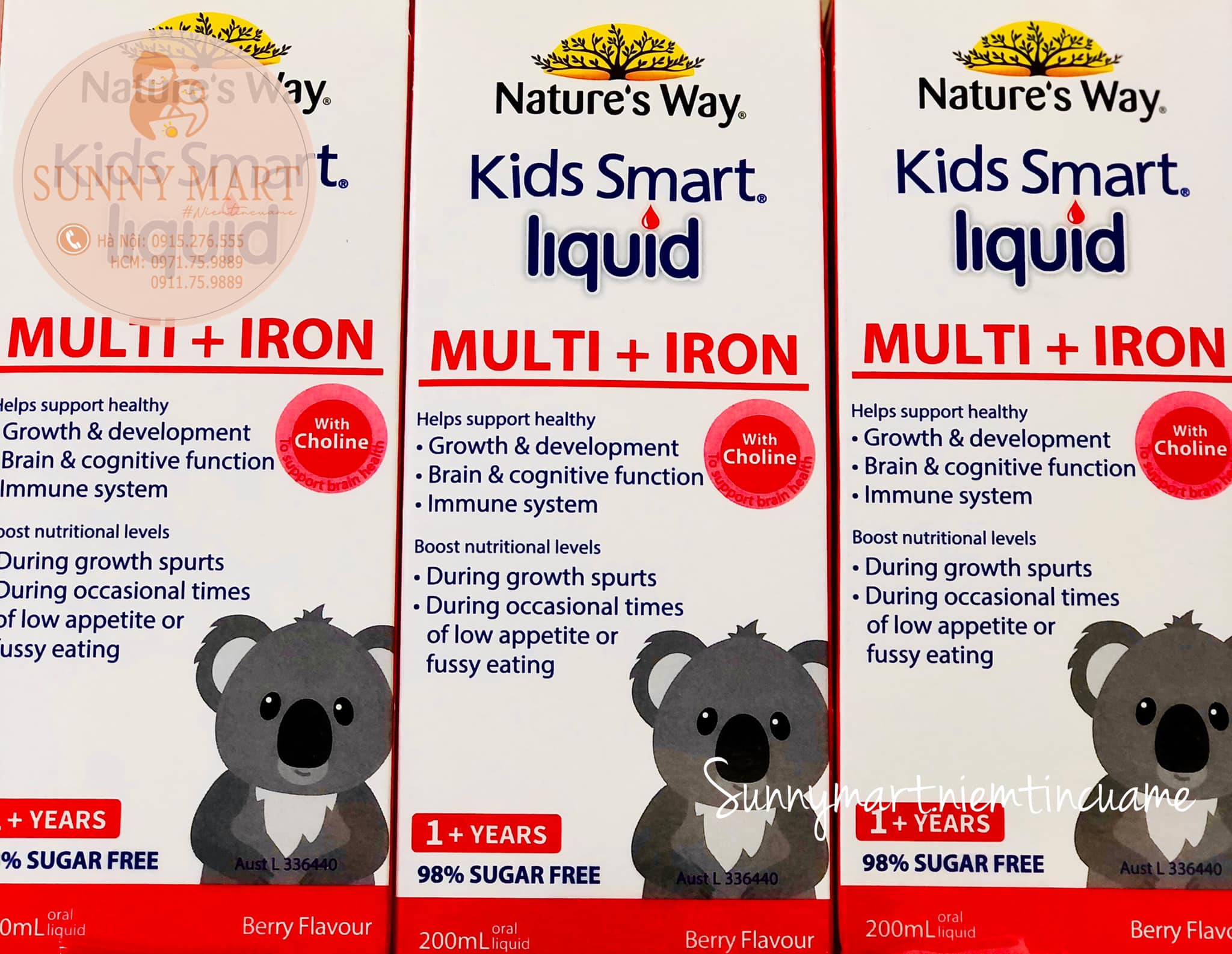 Siro Nature's Way Kids Smart liquid Multi and Iron 200ml (dành cho bé từ 1 tuổi trở lên)
