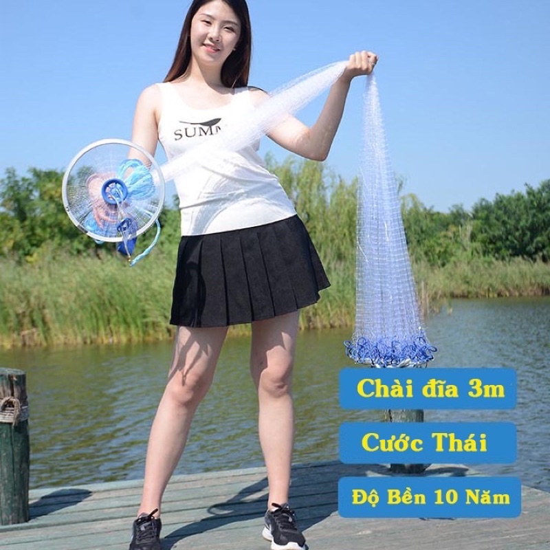 CHÀI BẮT CÁ ĐĨA THÁI LAN - cam kết bảo hành đổi trả
