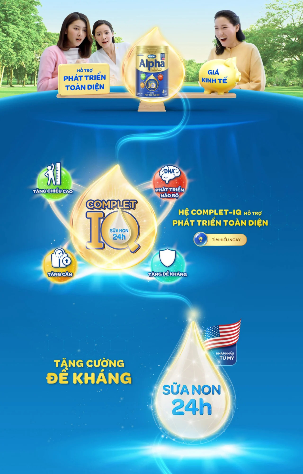 [Date 3.2025] Sữa bột Dielac Alpha Gold 2 Lon 850g (cho trẻ từ 6 - 12 tháng tuổi)