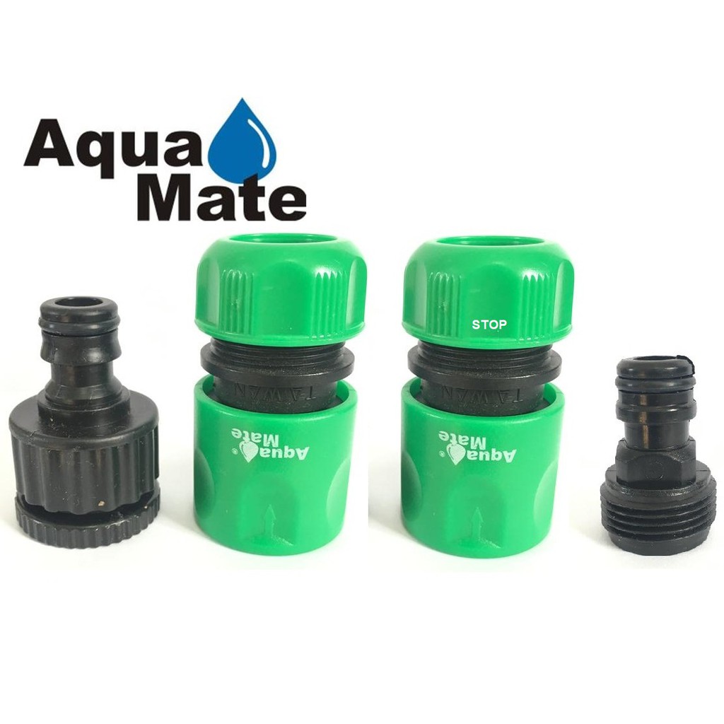 Bộ khớp nối nhanh ống nước dây mềm làm vườn Aquamate Đài Loan