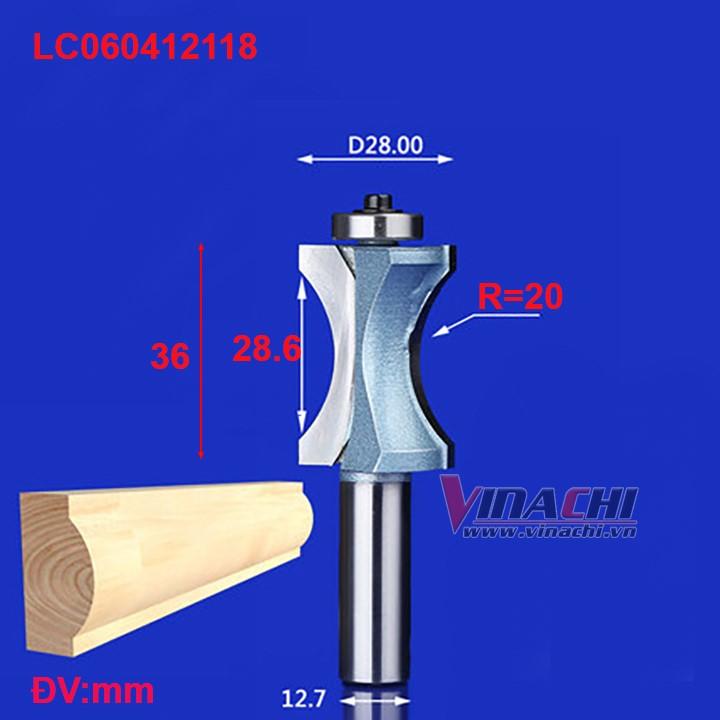 Mũi soi bán nguyệt dọc bi LC0604, Mũi soi gỗ Tideway