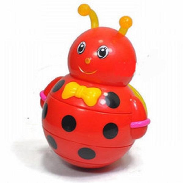 Đồ chơi lật đật ong bằng nhựa dùng pin có đèn nhạc