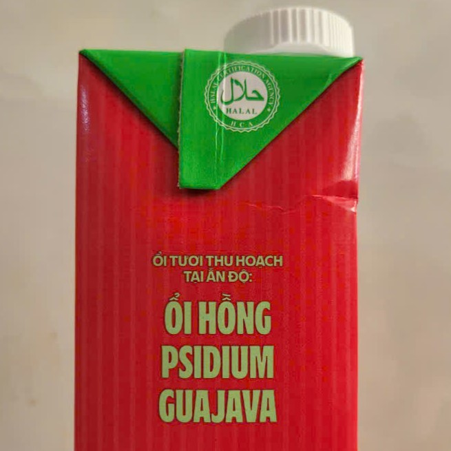 Hộp 1 Lít -- NƯỚC ỔI RUỘT HỒNG VFRESH Guava Nectar Fruit Juice (halal)