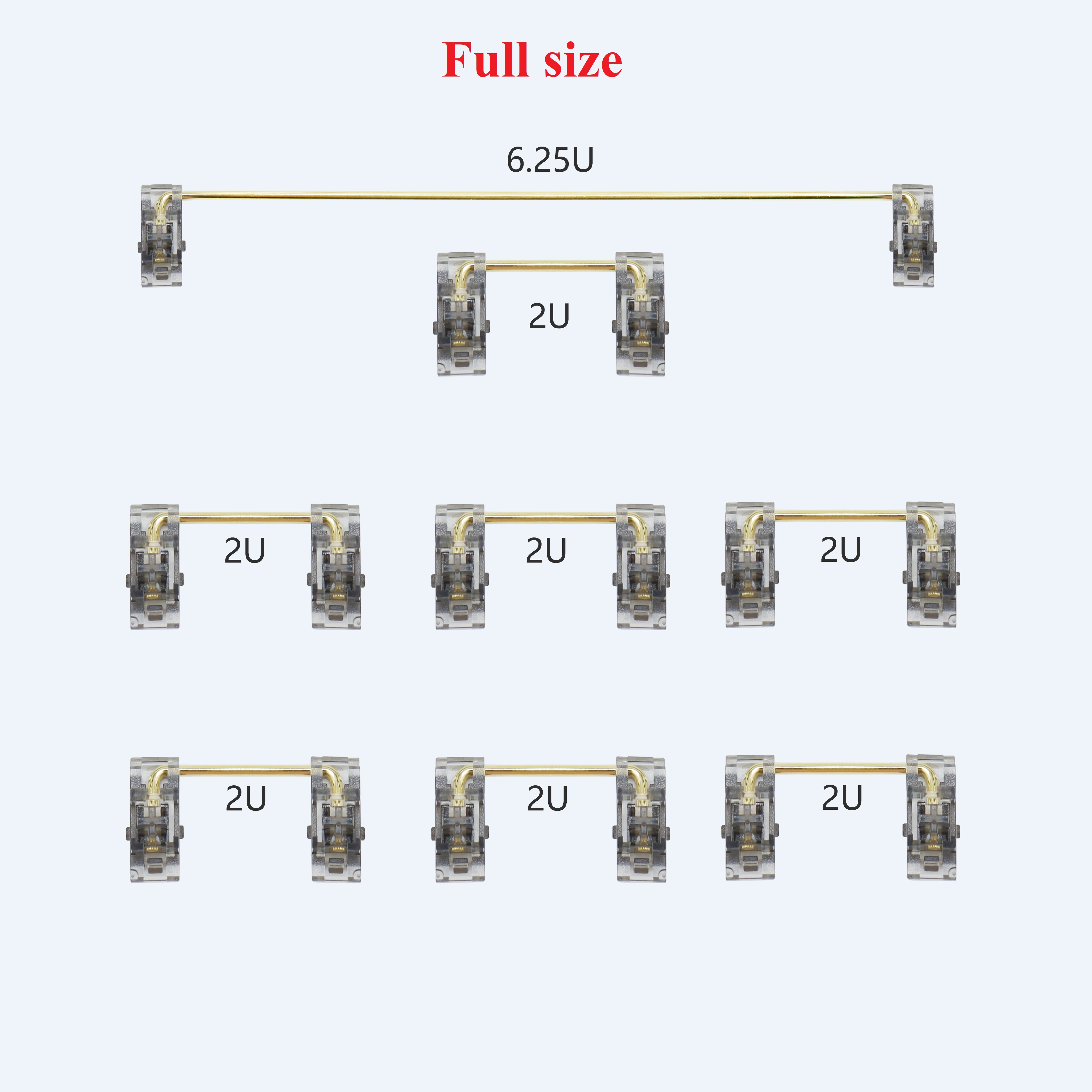 Bộ Stab EverGlide Panda V3 Plate Mount cho bàn phím cơ