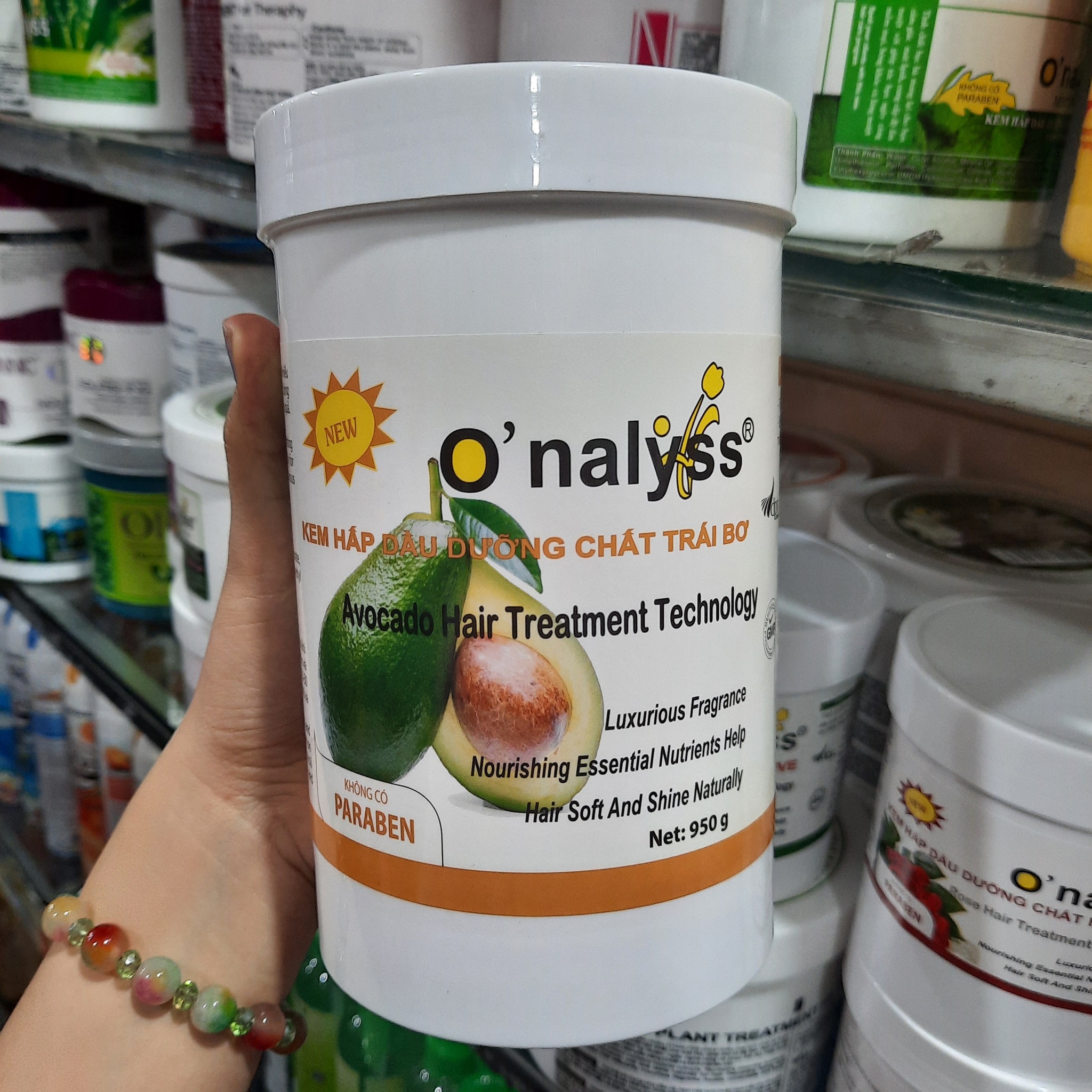 Kem Hấp Dầu O'nalyss Dưỡng Chất Bơ 950g