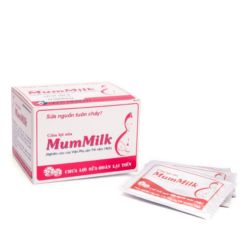 Cốm lợi sữa Mummilk - giúp sữa về nhanh, tăng chất lượng sữa mẹ - Hộp 20 gói cao cấp