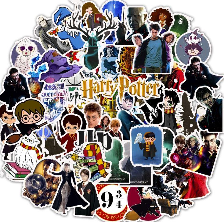 [HCM]Sticker HARRY POTTER nhựa PVC không thấm nước dán nón bảo hiểm laptop điện thoại Vali xe Cực COOL #19
