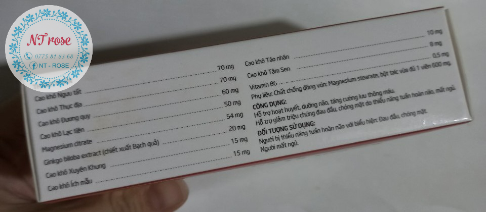 Hoạt huyết minh não khang - Dân Khang