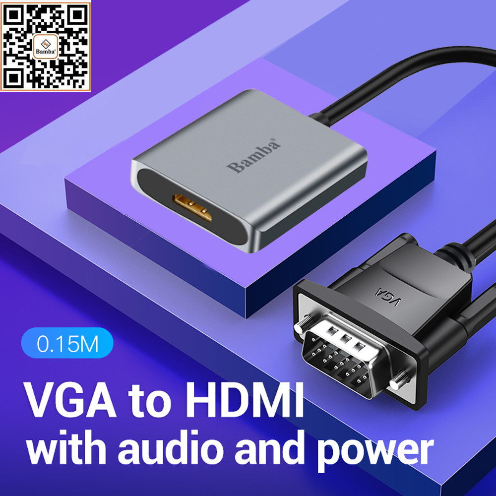 CÁP CHUYỂN VGA RA HDMI BAMBA