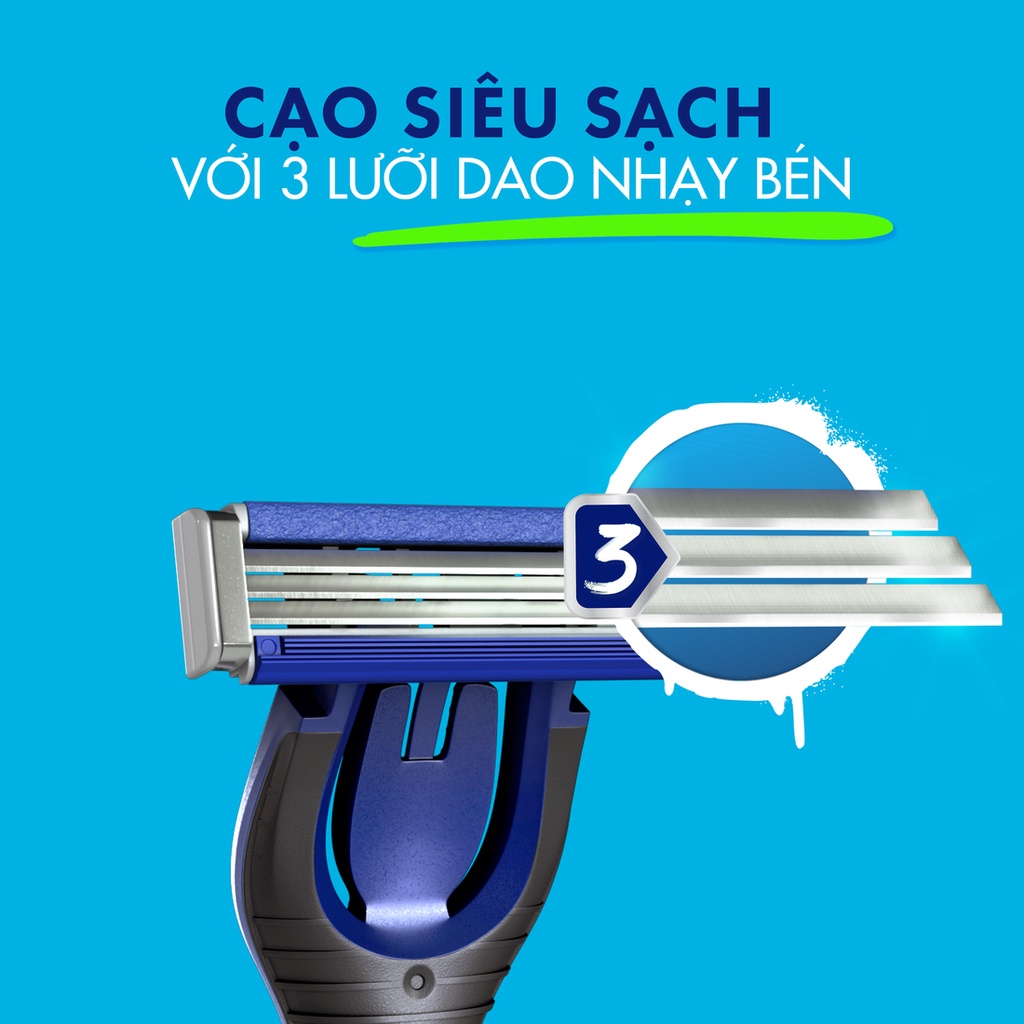 Dao Cạo Gillette Flexi Vibe - 1 Cán Dao + 1 Lưỡi Dao - eOffice
