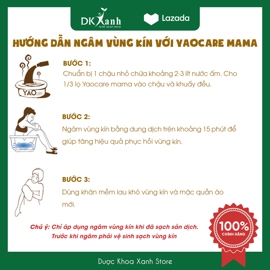 Nước tắm thảo dược cho bà đẻ Yaocare mama