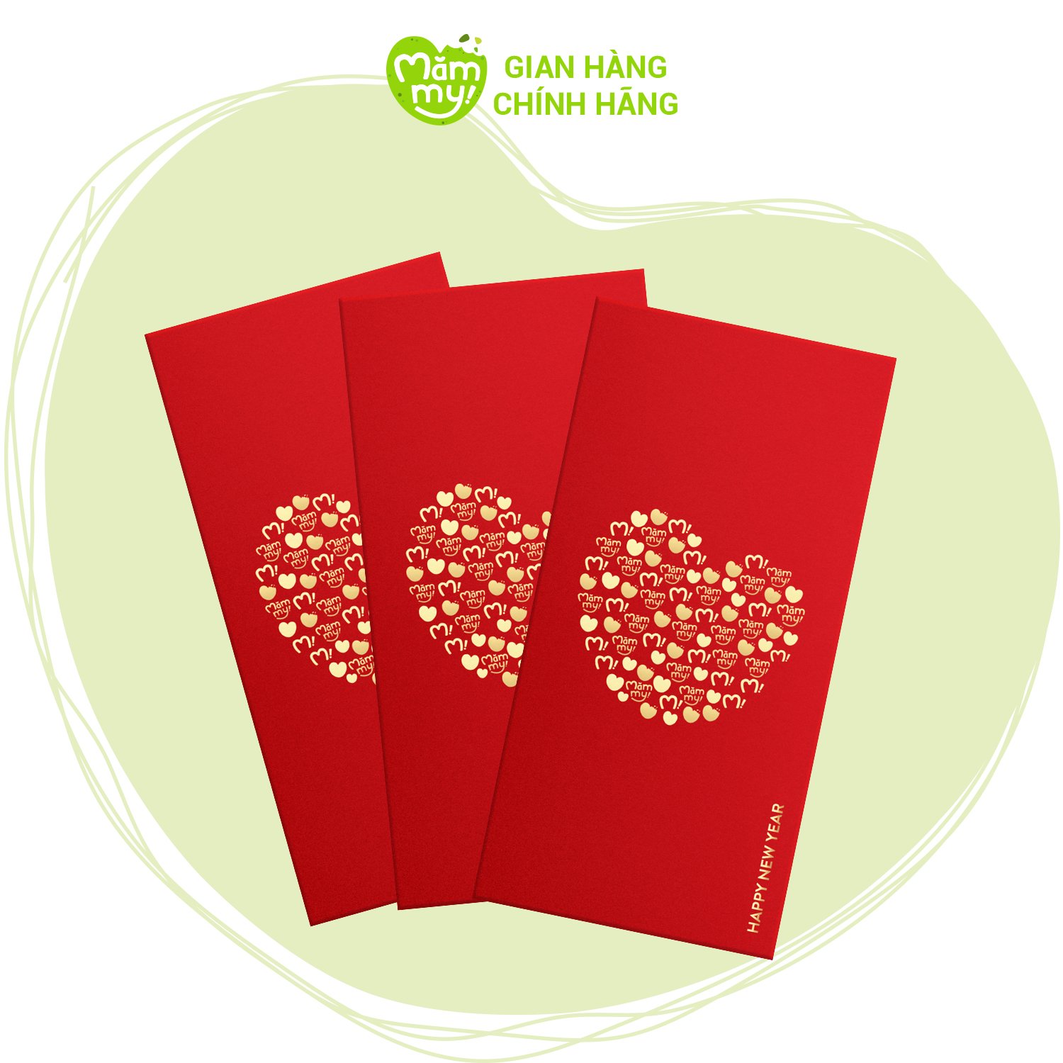 [QUÀ TẶNG KHÔNG BÁN] Combo 3 bao lì xì Mămmy Tết Quý Mão 2023
