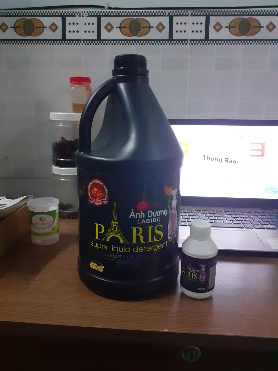 [HCM]Set 4 chai nước giặt Paris 3.6 lít đủ mùi (tặng kèm 4 chai nhỏ 100ml)