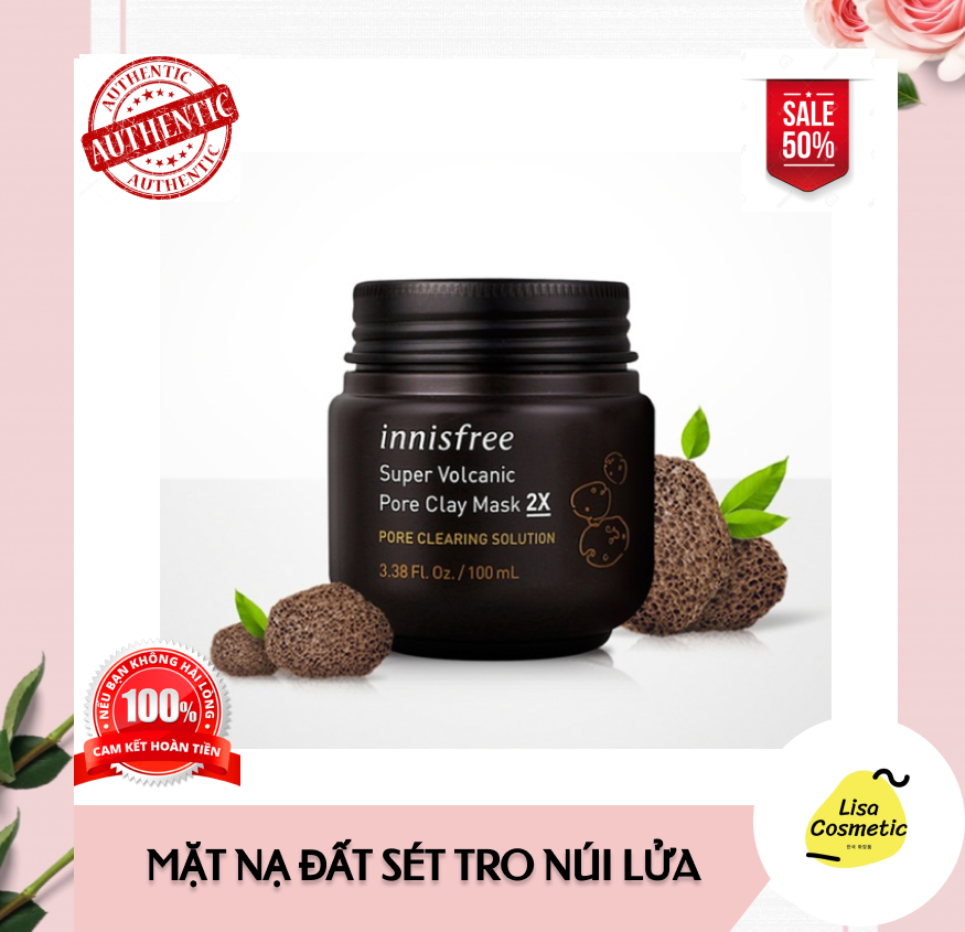 Mặt Nạ Đất Sét Innis Super Volcanic Pore Clay Mask 2X (100ml)