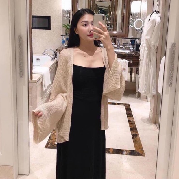 Áo Cadigan len mỏng phong cách Hàn Quốc AT09