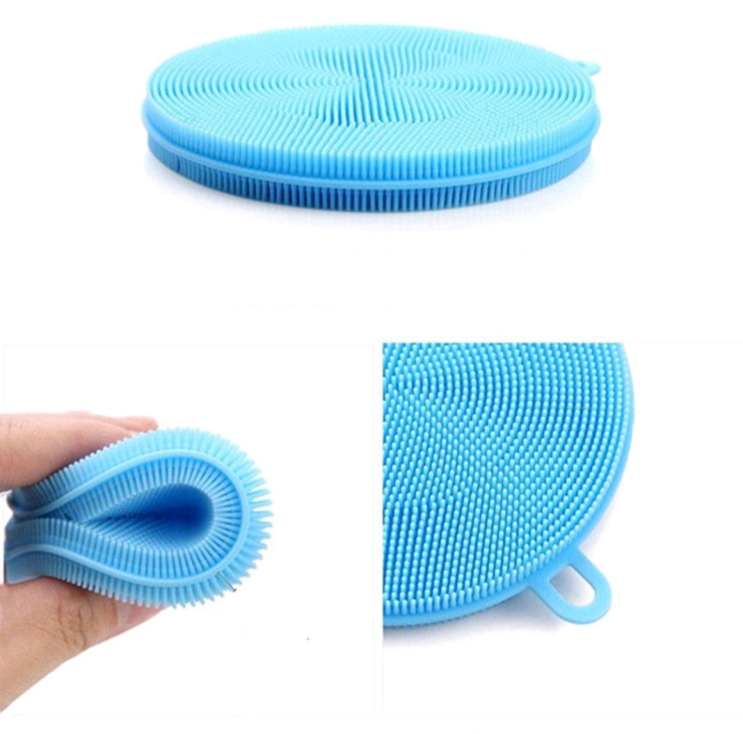 (XẢ KHO) Miếng rửa chén bát bằng silicon dẻo dai