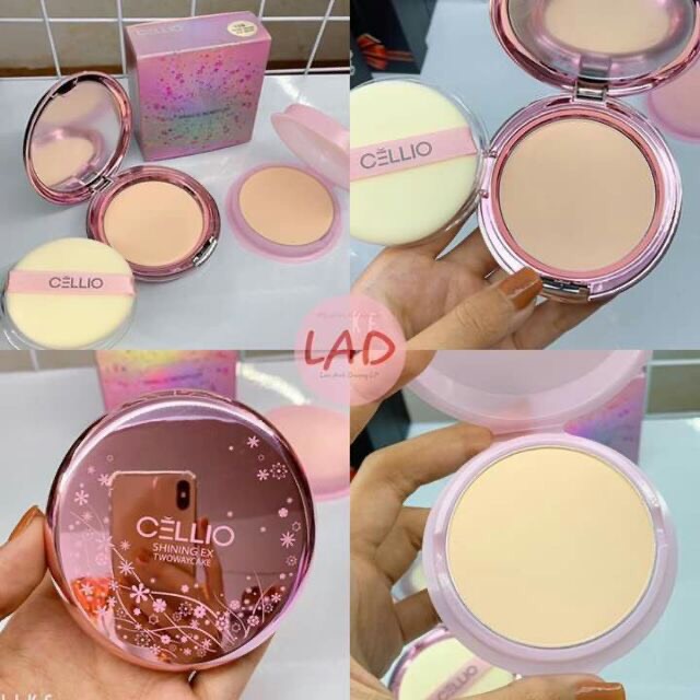 (Chính Hãng) phấn phủ siêu mịn cellio tặng kèm lõi - Hàn Quốc