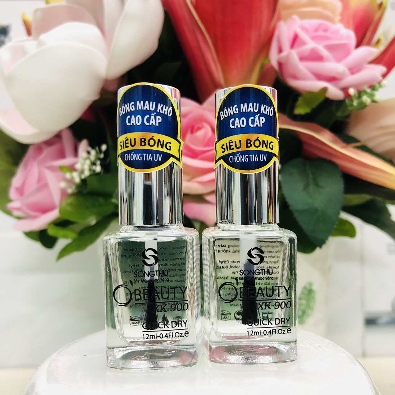 Sơn bóng mau khô Top coat (Bóng trắng, Bóng hồng)