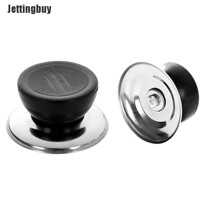 Jettingbuy 6pcs pan lid Kitchen Pot Pan Replacement Cover Handle Knobs Anti Scalding Black
