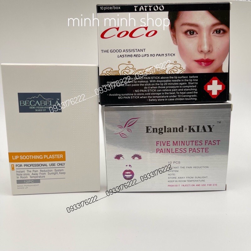 [HCM][1 hộp] Miếng dán môi Hỗ Trợ Trong Phun Xăm