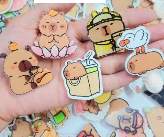 Ghim cài Capy nhiều mẫu cute