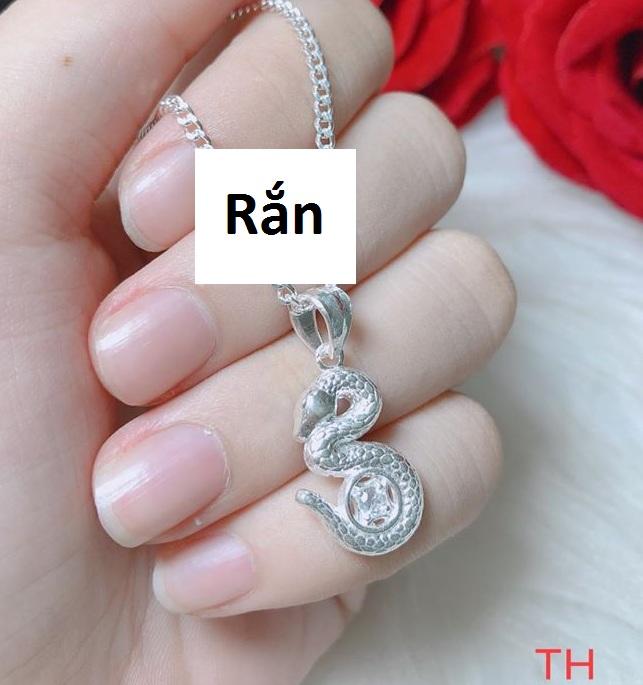 Mặt dây chuyền bạc 12 con giáp kim tiền (không dây)
